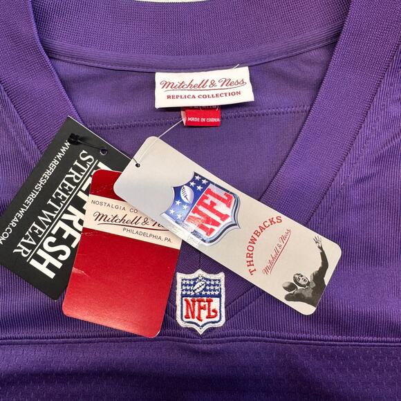 NWT Minnesota Vikings Cris Carter #80 Mitchell&Ness 1995 NFL Legacy Jersey  XL - Picture 7 of 9